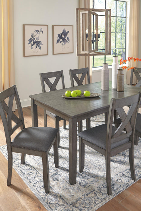 Caitbrook Dining Table and Chairs (Set of 7) - Golden Home Furniture 