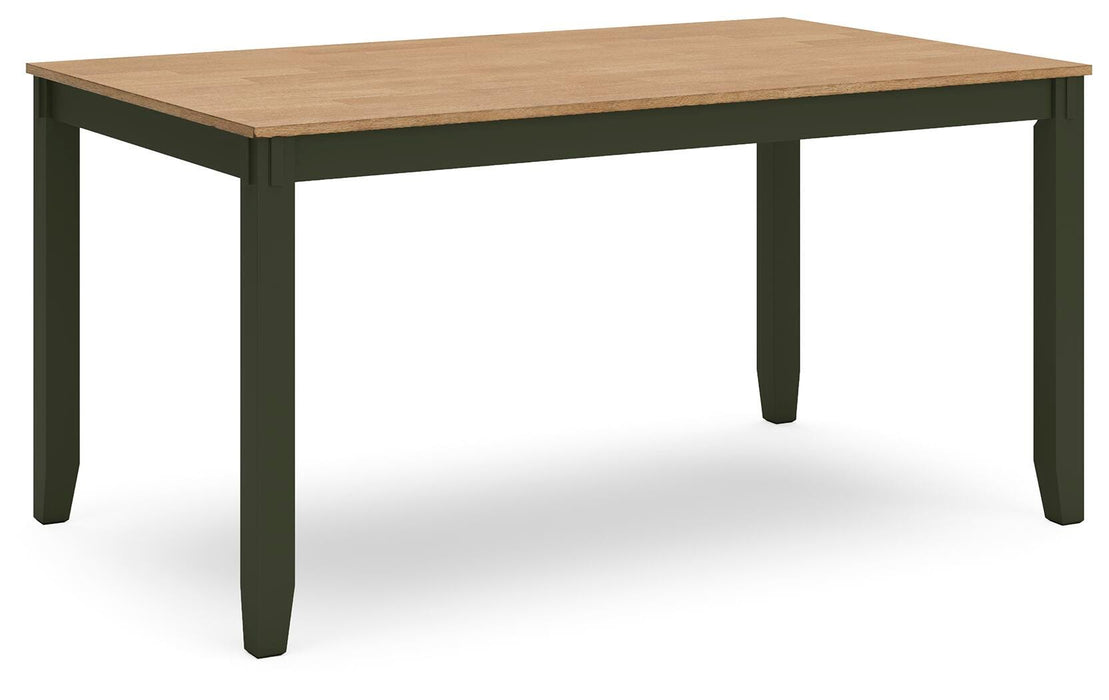Gesthaven Dining Table with 4 Chairs and Bench (Set of 6) - Golden Home Furniture 