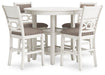 Erinberg Counter Height Dining Table and 4 Barstools (Set of 5) - Golden Home Furniture 