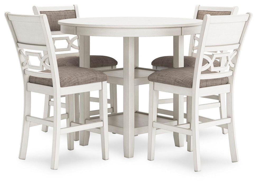 Erinberg Counter Height Dining Table and 4 Barstools (Set of 5) - Golden Home Furniture 