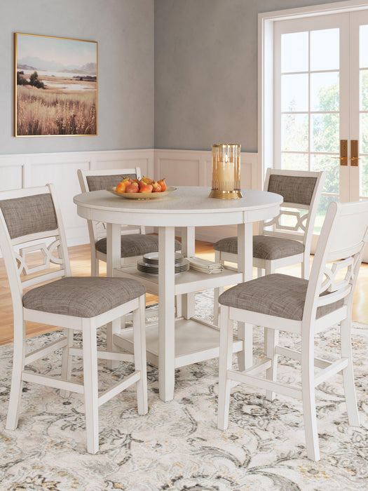 Erinberg Counter Height Dining Table and 4 Barstools (Set of 5) - Golden Home Furniture 