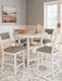 Erinberg Counter Height Dining Table and 4 Barstools (Set of 5) - Golden Home Furniture 