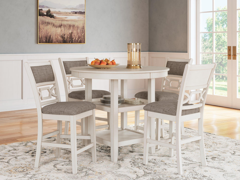 Erinberg Counter Height Dining Table and 4 Barstools (Set of 5) - Golden Home Furniture 