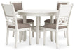 Erinberg Dining Table and 4 Chairs (Set of 5) - Golden Home Furniture 