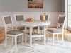 Erinberg Dining Table and 4 Chairs (Set of 5) - Golden Home Furniture 