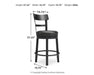 Valebeck Counter Height Bar Stool - Golden Home Furniture 