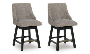 Neymorton Counter Height Barstool (Set of 2) - Golden Home Furniture 