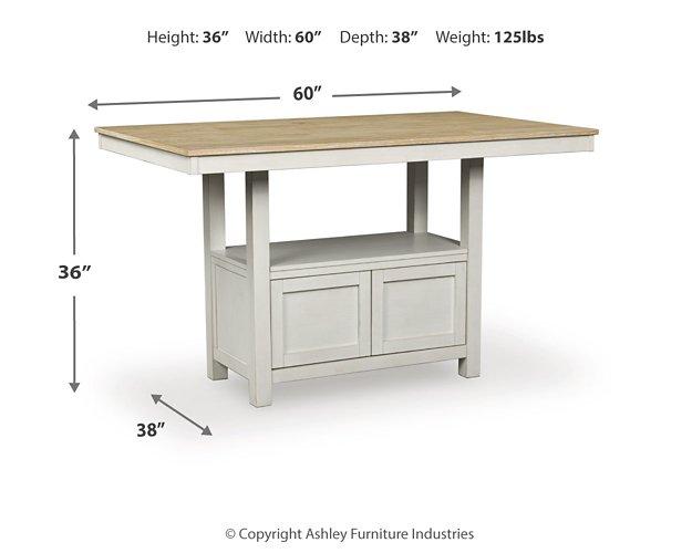 Purlaney Counter Height Dining Table - Golden Home Furniture 