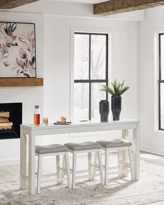 Robbinsdale Counter Height Dining Table and 3 Barstools Set - Golden Home Furniture 