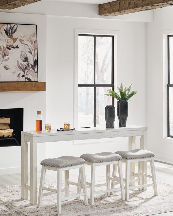 Robbinsdale Counter Height Dining Table and 3 Barstools Set - Golden Home Furniture 