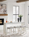 Robbinsdale Counter Height Dining Table and 3 Barstools Set - Golden Home Furniture 