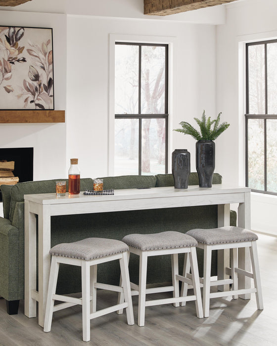 Robbinsdale Counter Height Dining Table and 3 Barstools Set - Golden Home Furniture 