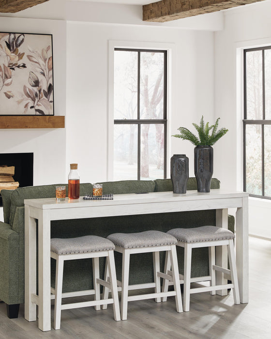 Robbinsdale Counter Height Dining Table and 3 Barstools Set - Golden Home Furniture 