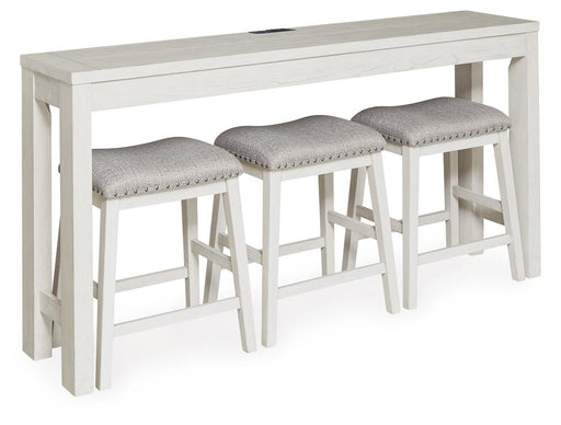 Robbinsdale Counter Height Dining Table and 3 Barstools Set - Golden Home Furniture 