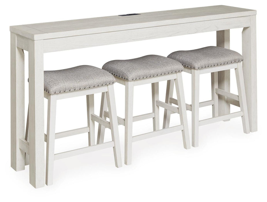 Robbinsdale Counter Height Dining Table and 3 Barstools Set - Golden Home Furniture 
