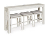 Robbinsdale Counter Height Dining Table and 3 Barstools Set - Golden Home Furniture 