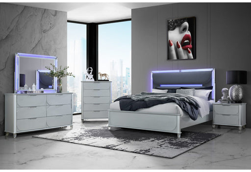 Lando Silver Bed Group - Golden Home Furniture (Columbus, OH) - Multi Location