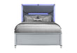 Lando Silver Bed - Golden Home Furniture (Columbus, OH) - Multi Location