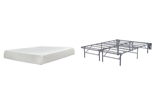 10 Inch Chime Memory Foam Mattress Set - Golden Home Furniture 
