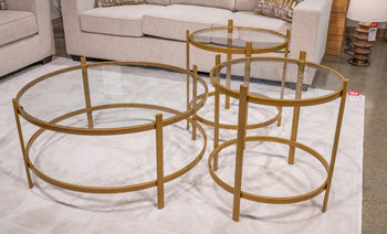 Pearlox Table (Set of 3) - Golden Home Furniture 