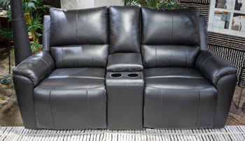 Glossmore Reclining Loveseat with Console - Golden Home Furniture (Columbus, OH) - Multi Location