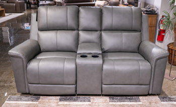 Bleckley Power Reclining Loveseat with Console - Golden Home Furniture (Columbus, OH) - Multi Location