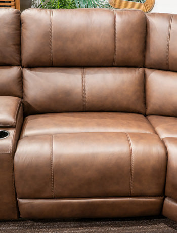 Bleckley Power Reclining Sectional - Golden Home Furniture 