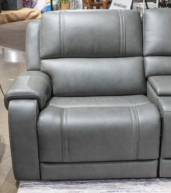 5Z - Pittson Power Reclining Sectional Loveseat - Golden Home Furniture (Columbus, OH) - Multi Location