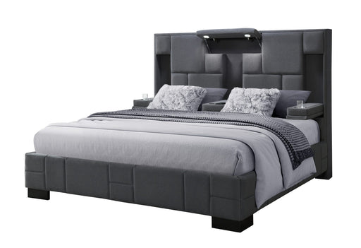 Oscar Dark Grey 8 Bed No Wood Trim - Golden Home Furniture (Columbus, OH) - Multi Location