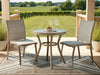Mission Beach Outdoor Table and 2 Chairs - Golden Home Furniture 