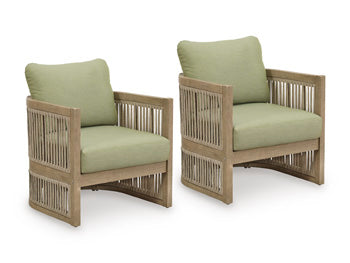 Serena Shores Outdoor Lounge Chair (Set of 2) - Golden Home Furniture 