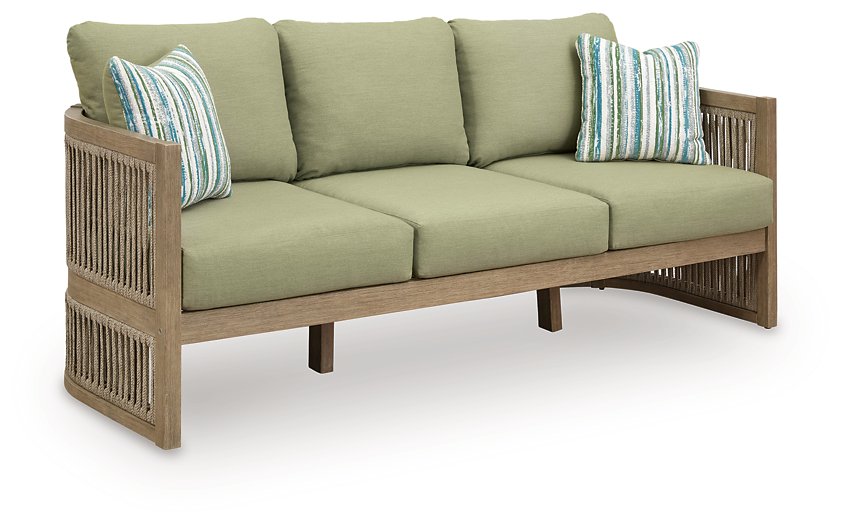 Serena Shores Outdoor Sofa with Cushion - Golden Home Furniture 