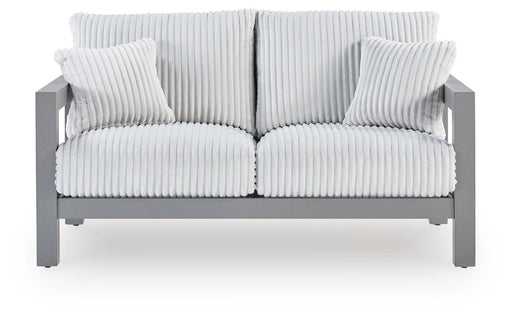 Hurley Park Outdoor Loveseat with Cushion - Golden Home Furniture 
