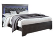 Pompei Metallic Grey Bed With Led - Golden Home Furniture (Columbus, OH) - Multi Location