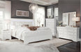 Pompei Metallic White Group With Led - Golden Home Furniture (Columbus, OH) - Multi Location