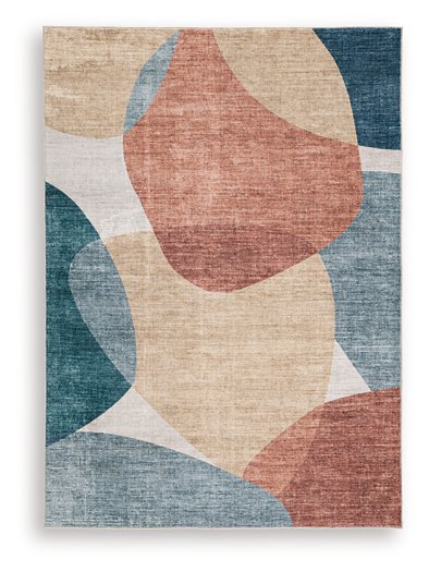 Chanleigh Washable 5' x 7' Area Rug - Golden Home Furniture (Columbus, OH) - Multi Location