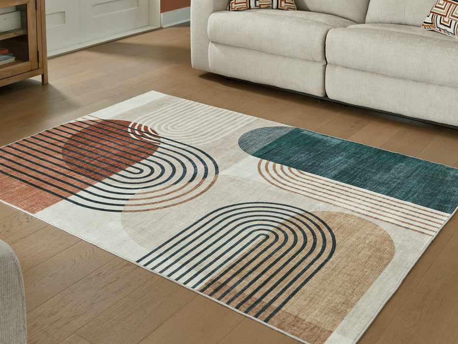 Farrendale Washable Area Rug - Golden Home Furniture (Columbus, OH) - Multi Location