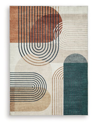 Farrendale Washable Area Rug - Golden Home Furniture (Columbus, OH) - Multi Location