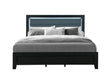 Reid Black Bed With Led - Golden Home Furniture (Columbus, OH) - Multi Location