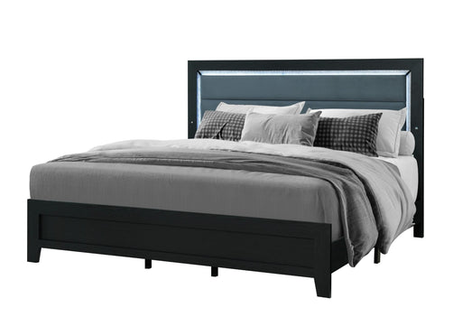 Reid Black Bed Group With Led - Golden Home Furniture (Columbus, OH) - Multi Location