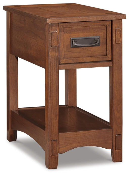Breegin Chairside End Table - Golden Home Furniture 