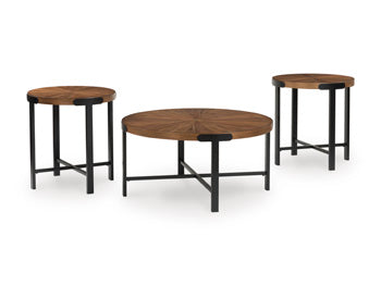 Crosstrail Table (Set of 3) - Golden Home Furniture (Columbus, OH) - Multi Location