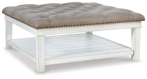 Kanwyn Upholstered Ottoman Coffee Table - Golden Home Furniture 