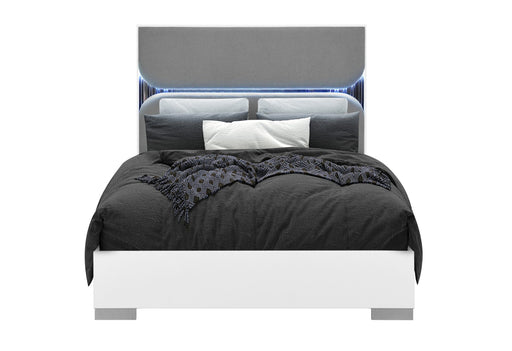 Talia White Bed With Led - Golden Home Furniture (Columbus, OH) - Multi Location