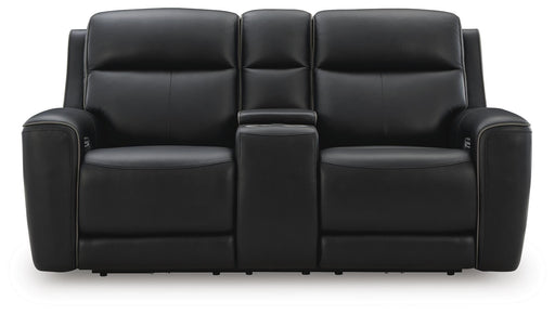 5Z-Relaxation Power Reclining Loveseat with Console - Golden Home Furniture 
