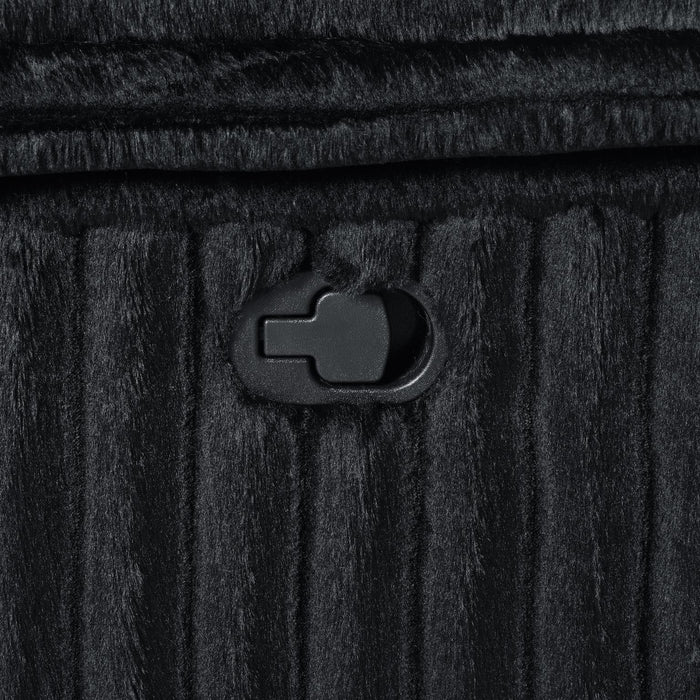 Black Corduroy Motion Glider Chair