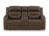 Knightington Power Reclining Loveseat with Audio Seating - Golden Home Furniture (Columbus, OH) - Multi Location