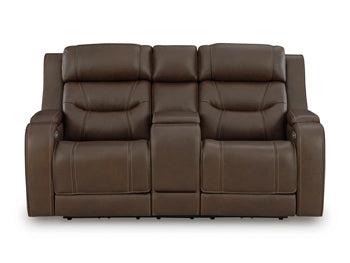 Knightington Power Reclining Loveseat with Audio Seating - Golden Home Furniture (Columbus, OH) - Multi Location