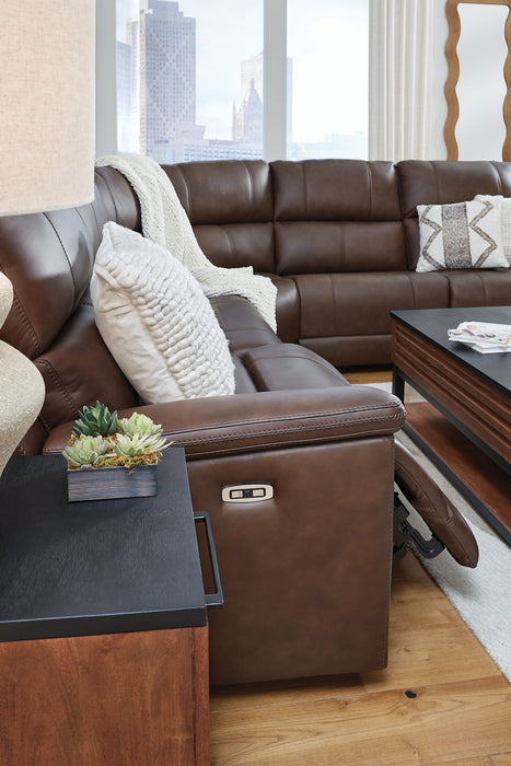 Bleckley Power Reclining Sectional - Golden Home Furniture 