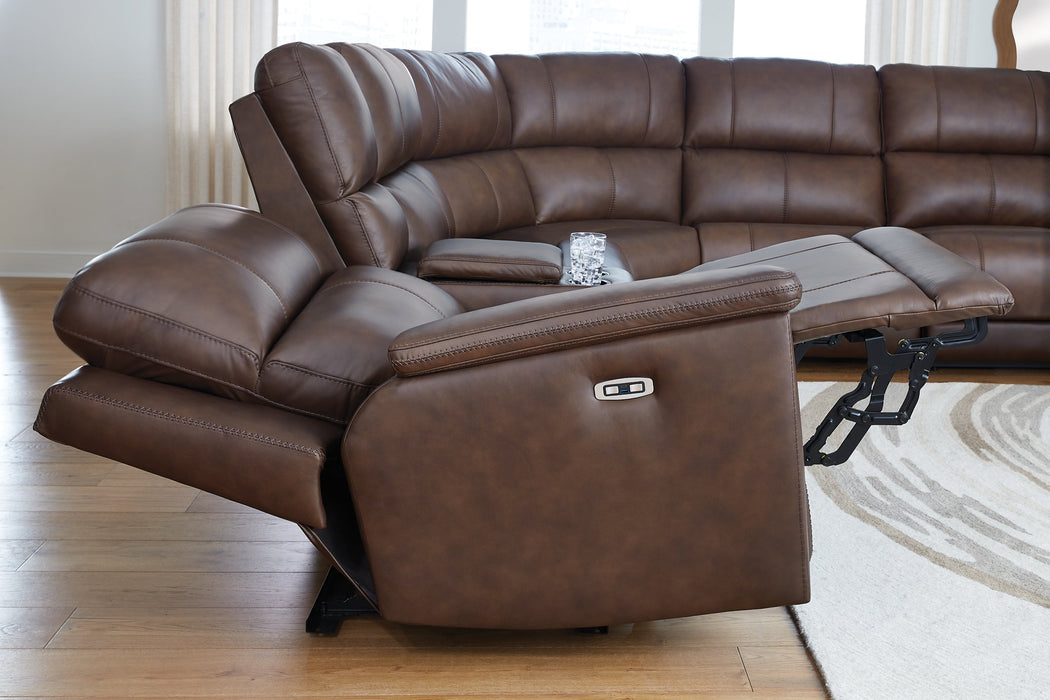 Bleckley Power Reclining Sectional - Golden Home Furniture 